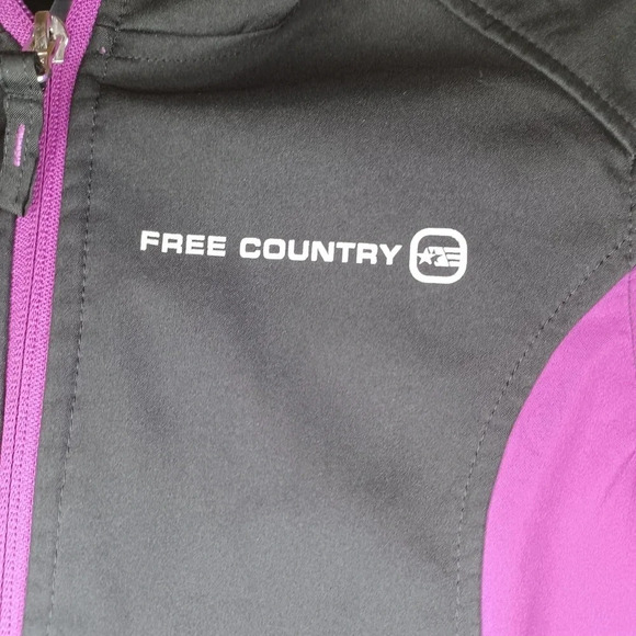 Free Country Chico purple and black jacket Size S - Picture 4 of 9